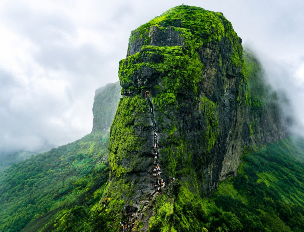 Harihar Fort: The Legendary Rock-Cut Steps of the Sahyadris