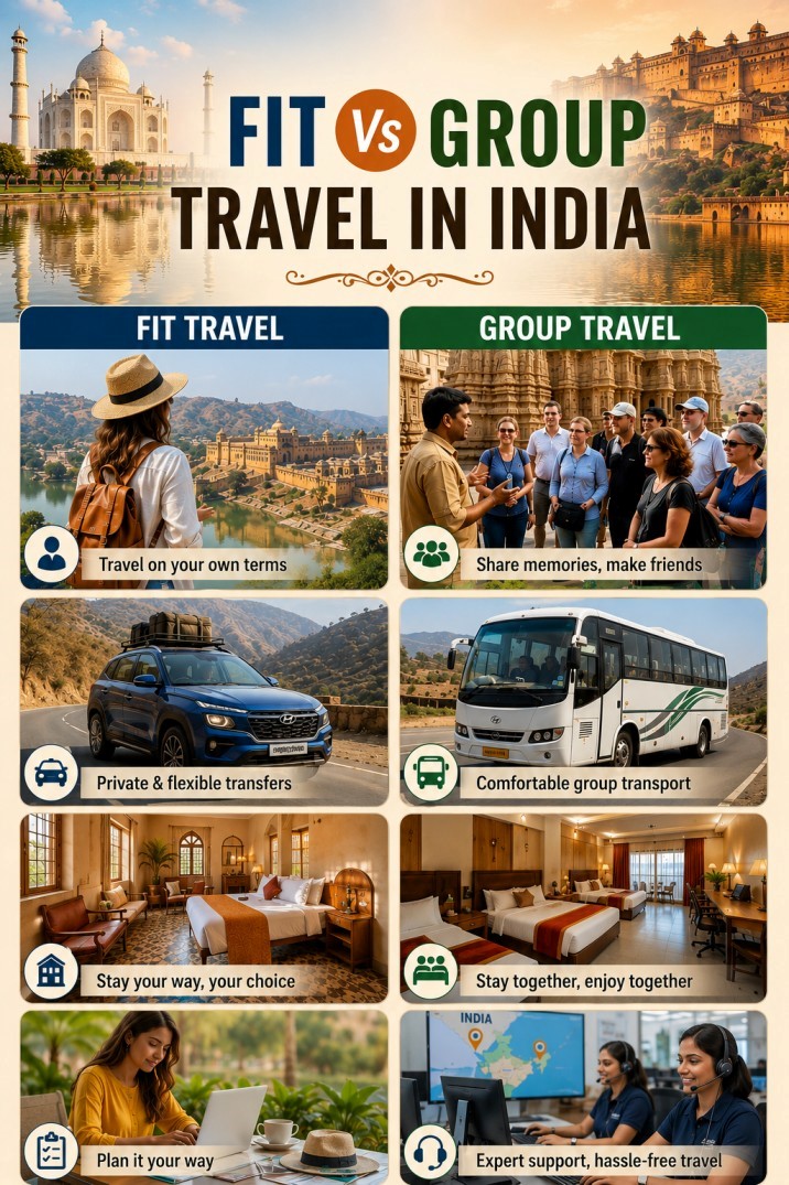 FIT vs Group Travel in India: What Works Best?