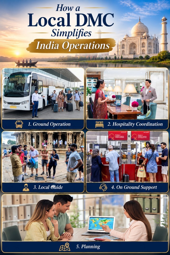 How a Local DMC Simplifies India Operations : A Strategic Guide for International Travel Partners
