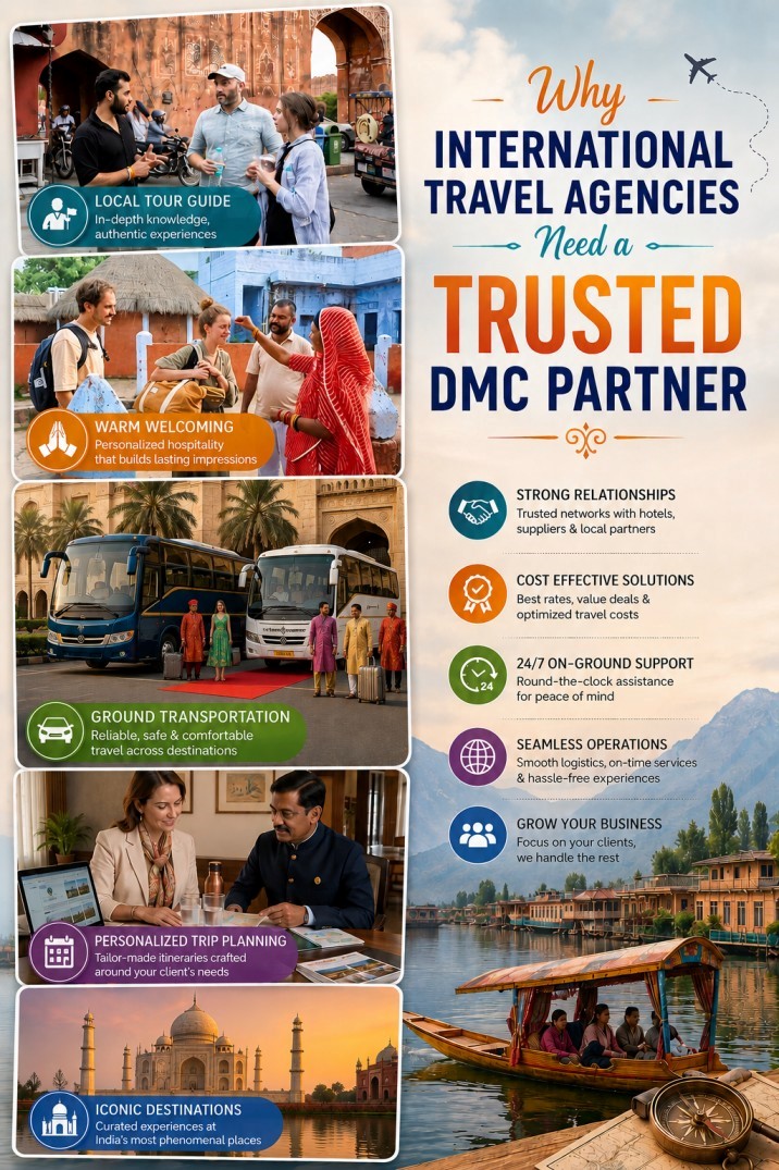 India Through Local Expertise: Why International Travel Agencies Need a Trusted DMC Partner