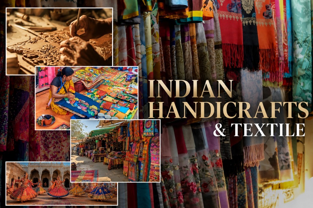 Indian Handicrafts & Textiles: A Journey Through India’s Living Heritage