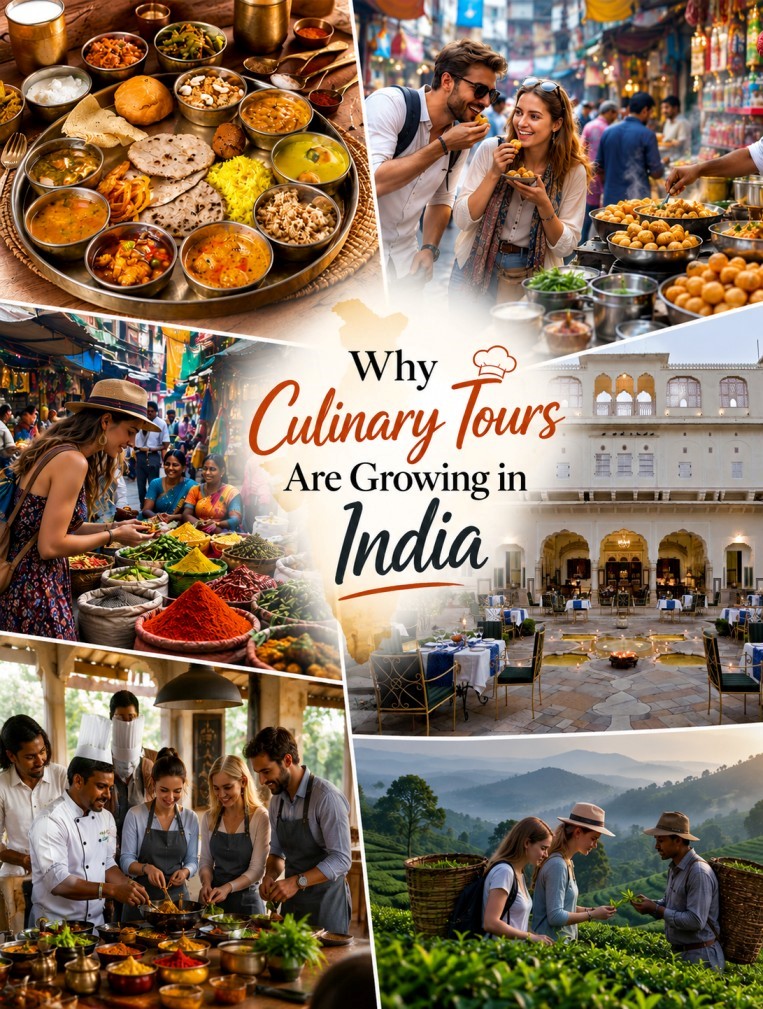 Why Culinary Tours Are Growing in India : A Strategic Insight for International Tour Operators & Travel Partners
